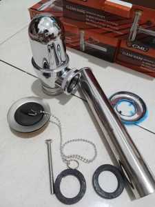 Sifon Besi Set Wastafel Model Botol Avur Saringan Pembuangan CAMEL