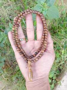 Kalung kayu johar variasi liontin dim 6mm original berkualitas