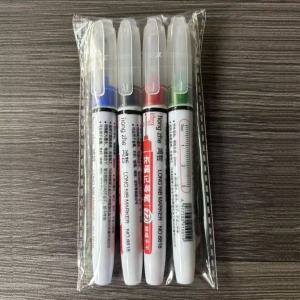 10Pcs Permanent Long Nib Marker Set 20mm Fine Tip Waterproof Markers Quick Drying Oily Pen for Deep Hole Metal Rock Wood Fabric Plastic Canvas MultiPurpose for Woodworking Crafts