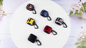 for AirPods 4 Case Cover with Secure Lock Automatic Pop-up Full Protection Hard Case Compatible with Apple AirPods 4th Generation 2024/2025 (Starry Sky Airpods 4 Case)