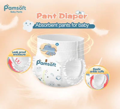 【Pant XXL 50pcs】PAMSOFT Pull-Up Pants Disposable Diaper for Babies