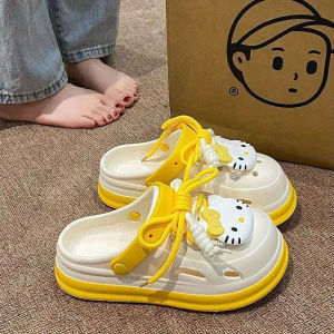 [Free Shipping] Summer Thick-Soled Student Clogs For Women Suitable For Outdoor Wear Ins-Style Home Non-Slip Bathroom Closed-Toe Sandals