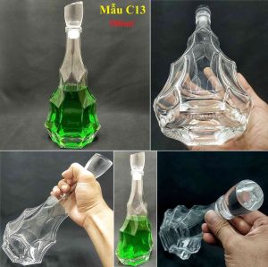 Chai Thủy Tinh Đựng Rượu 500ML – nhiều mẫu - Vỏ Chai Rượu Đẹp làm quà tặng - Bình Đựng Rượu Cao Cấp