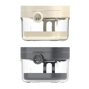 ABS Retainer Holder With Closure Hygienic Soak Container for Invisible Brace Storage and Cleaning