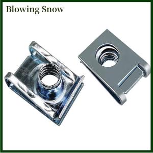 Blowing 10pcs M4 M5 M6 M8 Car Spring Steel U Type Clips with Thread 8mm 5mm 6mm 4mm Reed Nuts for Auto Motorcycle Scooter ATV Moped