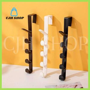CJH SHOP Over-the-Door Cubicle Hooks - Durable Plastic Material Easy to Install Multiple Hooks for Bedroom Bathroom Closet Storage - 1pc