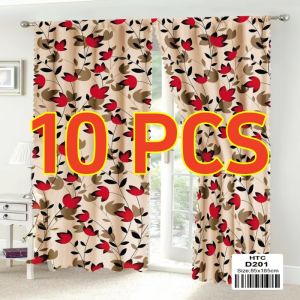 Curtains 10pcs Free Shipping Curtain For Windows Kurtina Pang Bintana 185x85cm Curtains Set For Home Kurtina For Window Curtain Lucky Color Of Year 2025 Windows Curtains