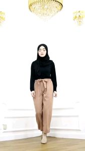LOOSE PANTS CULLOTE CELANA PANJANG SANTAI KULOT CRINKLE WANITA
