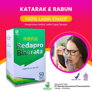 Redapro Bharata Obat Herbal Katarak Rabun Mata Minus Paling Ampuh 100% Asli Bergaransi BPOM Halal