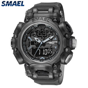 SMAEL Top Brand Sports Mens Watches Fashion Analog Quartz LED Digital Electronic Multi-Functional Waterproof Military Men Watch