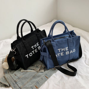 Beauty Bag THE TOTE BAG กระเป๋าถือผ้าแคนวาส พร้อมสายสะพายยาว สินค้าพร้อมส่งค่ะ