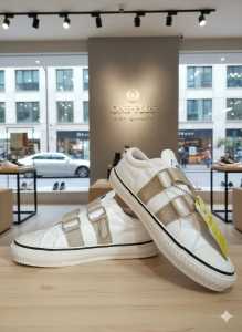 [OP2705] Ez-Step - Off-White | Sepatu Pria Dan Wanita Stylish dan Kasual Sepatu Sekolah Nyaman Keren