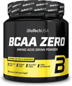 BioTechUSA BCAA Zero | Essential Amino Acid Powder | 6g BCAA with Instant L-Leucine | Vegan | Sugar-Free Lactose-Free Gluten-Free - Exp Q3/2027