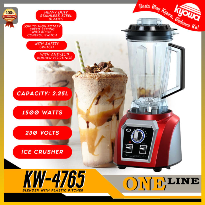 ONELINE Kyowa Ice Crusher Heavy Duty Blender 2.25L Capacity Plastic