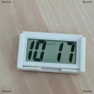 [COD] Bsuimki นาฬิกาติดแผงหน้าปัดรถยนต์ขนาดเล็กมีกาวในตัวพร้อมหน้าจอ LCD แสดงเวลากลางวัน