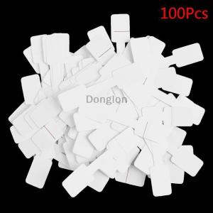 [COD] Donglon 50 100pcs BLANK Price Tags สร้อยคอแหวนเครื่องประดับป้ายสติกเกอร์กระดาษ