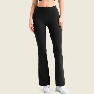 Quần dài ống loe thể thao nữ chất thun spandex XGYM tập gym yoga chạy bộ đạp xe nâng mông XYF049