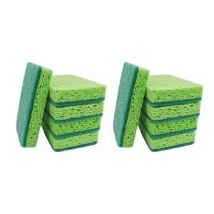 5pcs/10pcs Kitchen Dish Sponge For Kitchen And Bathroom Cleaning Efficient Absorption And Stain Removal Brushes