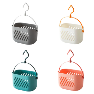 Nhựa Treo Lưu Trữ Giỏ Cho Phòng Tắm Essential Có lỗ thoát nước Và tay cầm mang đi đa chức năng Nhà Tổ Chức