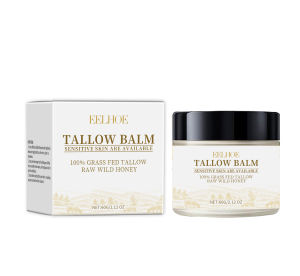 EELHOE 60g Tallow Moisturizing Cream with Honey Castor Oil Hydrating Firming for Dry Skin Long-Lasting Face Body