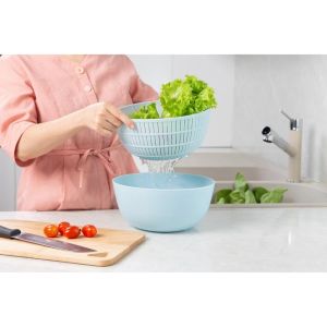 (Chính hãng Inochi) Bộ thau rổ đa năng Yoko 23cm Nhựa PP (Polypropylen) nguyên sinh Hạt màu Phụ gia kháng khuẩn (Ag+)