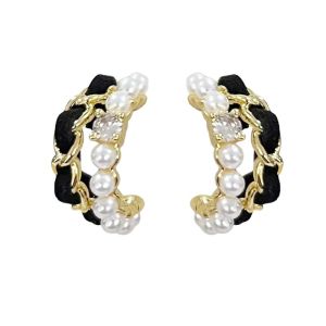 พร้อมส่ง ต่างหูแฟชั่นสไตล์เกาหลี ประดับมุก เพชร สวยหรูหราดูแพง สำหรับผู้หญิง