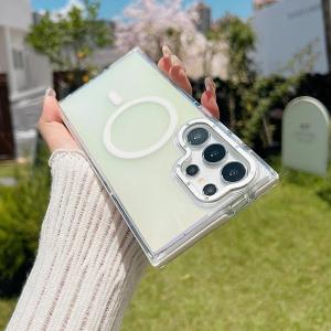 For Magsafe Color Changing Phone Case For Samsung S26 Ultra S24 FE S25 Edge S23 Plus S22 S21 A56 A55 A54 A53 A05S Cover