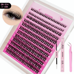 OWMXZL 3D Mink Effect Segmented False Eyelashes Natural Anime Look 8-18mm DIY Grafting Eyelashes Soft Fluffy Fake Eyelash Set DIY Eyelashes Makeup