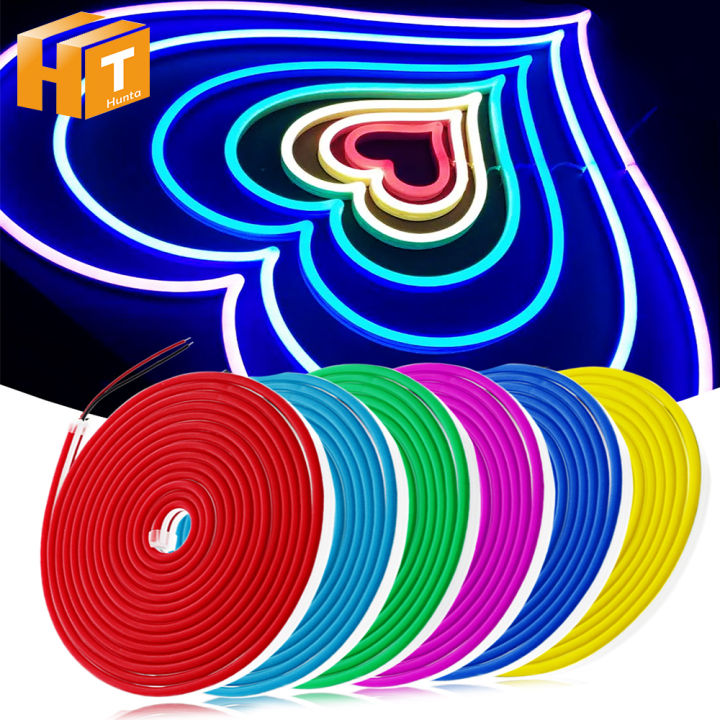 XUNATA US Plug For 12mm Wide Flexible LED Strip Lights - 110V AC, Plug & Play (Single Color)
