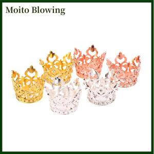 Moito 1 12 Dollhouse Mini Princess Crown Dollhouse Simulation Rhinestone Crowns Small Tiara Dolls House Decoration Accessories