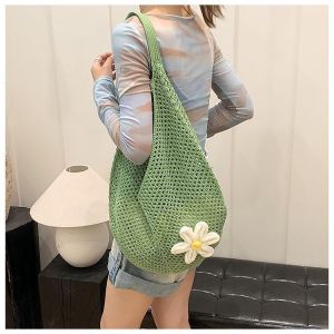 C & K Túi đan bằng rơm thời trang cho nữ kiểu dáng đơn giản hiện đại có khóa kéo và ngăn đựng đồ tiện lợi