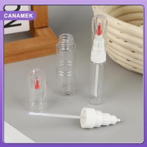 【CANAMEK】 1 5Pcs 2 In 1 Needle Brush Dual-use Nail Polish Pen Empty Bottle Touch-up Paint Bottles Paint-mending Pen Dotted Pen+Drawing Pen