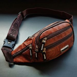 Tas Pinggang Pria Kulit Waistbag Slingbag Kulit Oscar