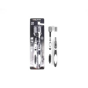 OKEY SHOP 2pcs/pack Toothbrush for adults high-grade spiral brush to remove smoke stains and tartar Medium hard bristle