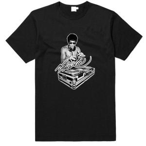 [Black/White] Bruce Lee DJ T-Shirt