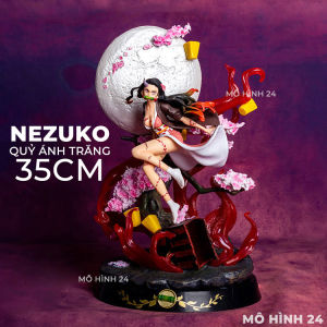 Mô hình Nezuko Quỷ Ánh Trăng figure cỡ lớn Nezuko Kamado 35cm trong anime Kimetsu no Yaiba demon slayer đồ chơi trẻ em