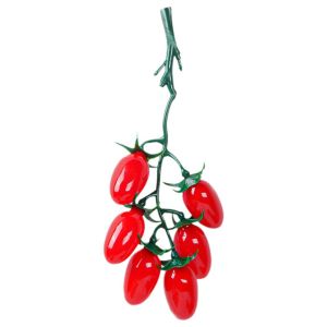 MAOMEI STORE Nhựa mềm Cà chua nhỏ giả Thực tế Sống động như thật Cà chua mô phỏng Trái cây nhân tạo Đồ thủ công mỹ nghệ Bó trái cây mô phỏng Trang trí nhà bếp
