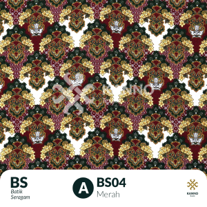 Kain Batik Seragam Sekolah SD/SMP/SMA BS04 Warna Merah/Biru