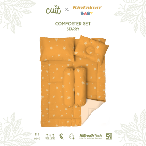 CUIT x Kintakun Baby Bedding Set Comforter Selimut Bantal Guling Bayi Gold Katun Anti Bakteri