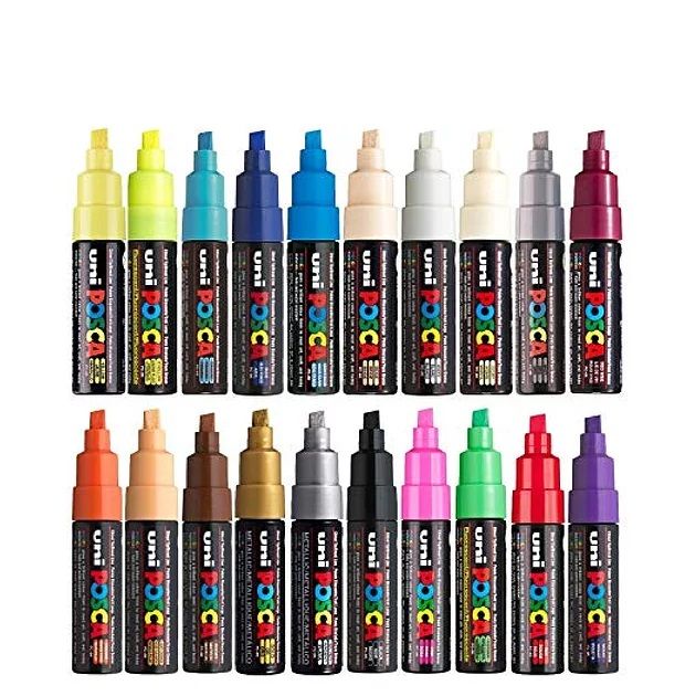 Uni Posca Verfmarker 8K Beige - Beitelpunt 8mm ... | Speelgoed