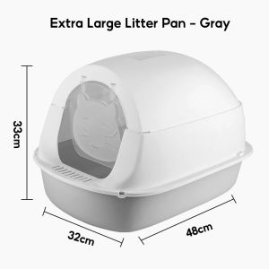 Cat Litter Pan Leak-proof Litter Pan Easy to Clean Portable Litter Pan with Scoop Removable Washable