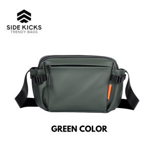 SIDE KICKS Madison Crossbody Bag Waterproof PU Casual Men Woman Beg Sandang Kalis Air 大容量防水行李包