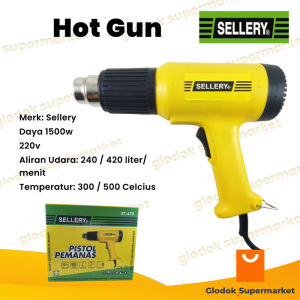 Hot Air Gun Sellery 07-470 1500w Heat Gun Pistol Pemanas 1500 Watt