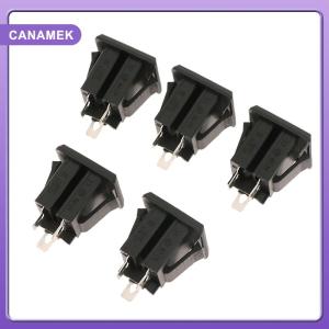 【CANAMEK】 5pcs Black 15A 125V Copper American Japan Canada Mexico 3 Pin Elcectrical AC Power Socket Universal US Standard Industry Socket
