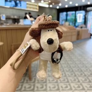 NOVELLEO 3D Móc chìa khóa Áo thun cho chó con Mũ len Hoạt hình dễ thương Phụ kiện treo túi Di động Tai nghe Móc chìa khóa xe ô tô Sinh viên