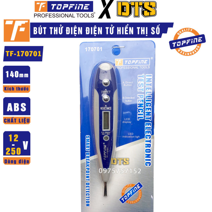 Bút thử điện kỹ thuật số đa năng TOP FINE | Màn hình hiển thị LED, Dò ...