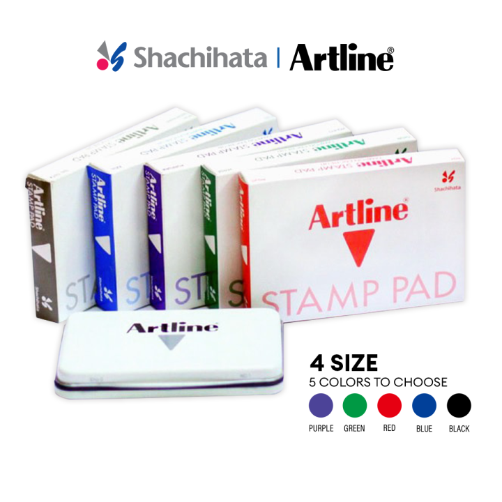 Artline Stamp Pad 4 sizes x 5 Colours | Lazada