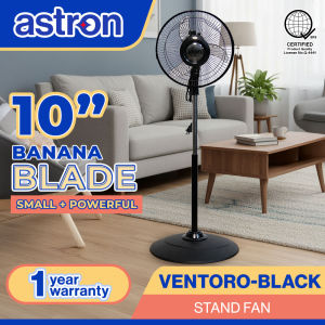 Astron VENTORO 10 Banana Blade | Stand Fan | Small + Powerful | Energy Saver