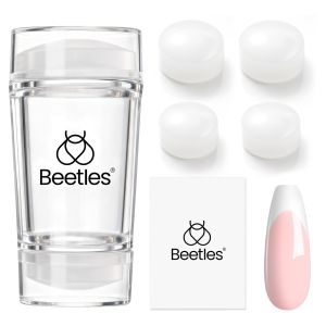 Bộ dụng cụ tạo móng kiểu Pháp Beetles gồm 6 khuôn dập móng bằng silicone. Bộ đầu in và dụng cụ cạo silicon thay thế dùng để tạo họa tiết trang trí móng tay tại nhà phù hợp cho các tiệm làm móng dụng cụ làm móng thủ công quà tặng cho các bạn nữ.