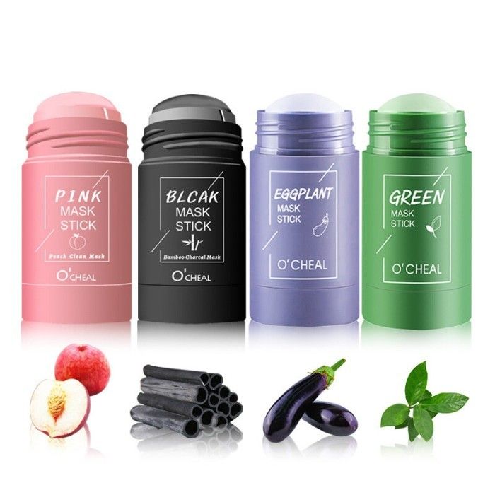 LAGI VIRAL !!! O'cheal Stick Mask Clay Mask Masker Stick Masker Wajah Anti Jerawat Cerah Lembut clay mask masker green